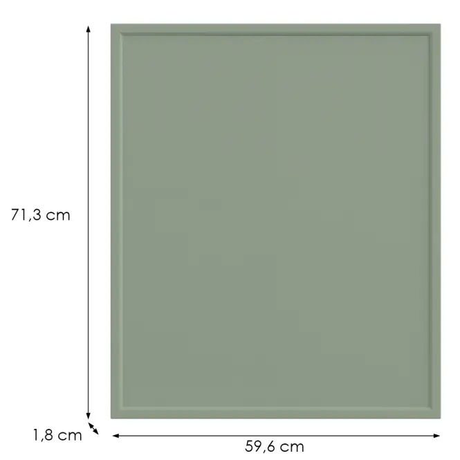 Kuchynská predná časť G60(72)(L/P) O6 K-279 Olivový Grii,2