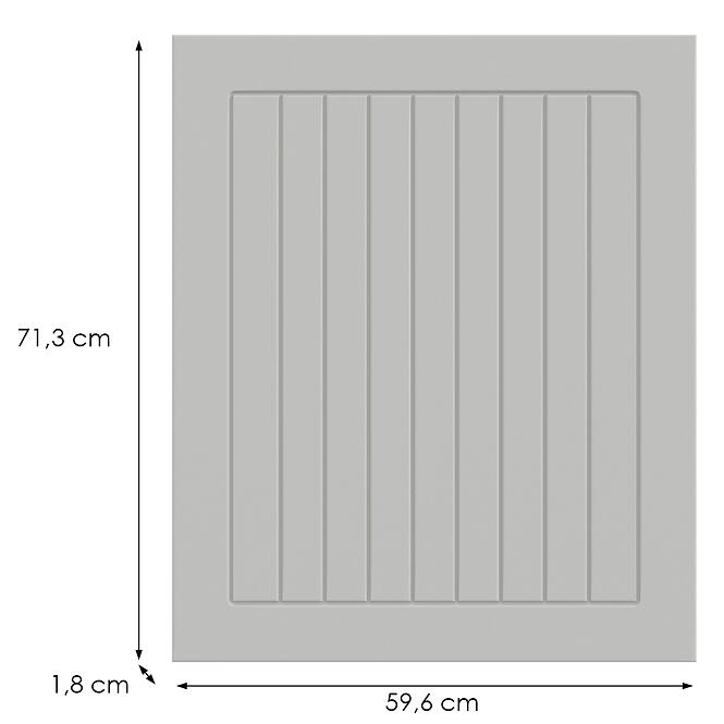 Kuchynská predná časť G60(72)(L/P) H5 K252 Biely Gr I,2