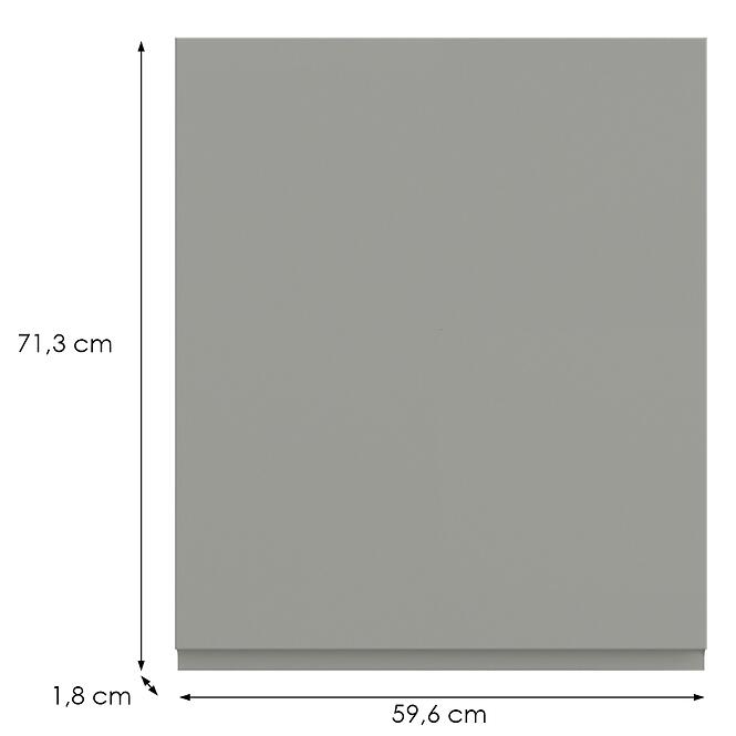 Kuchynská predná časť G60(72) L T8 K261 Sivá Matná Grii,2