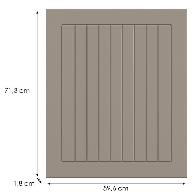 Kuchynská predná časť G60(72)(L/P) H5 K257 Kašmír Matná Grii,2