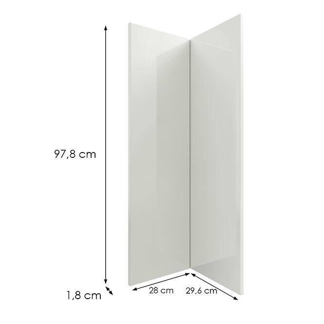 Kuchynská predná časť G60n2(100) L9 K900 Bianco Hg Griii,2