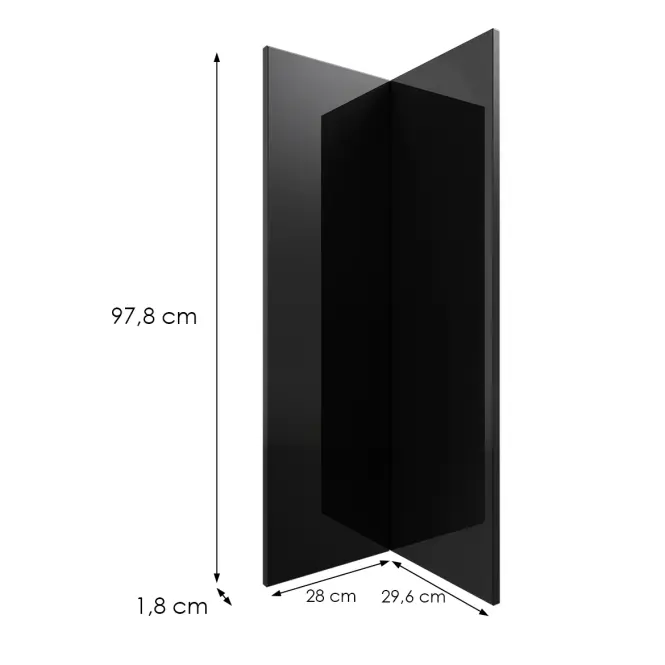 Kuchynská predná časť G60n2(100) L9 K165 Čierna Hg Griii,2