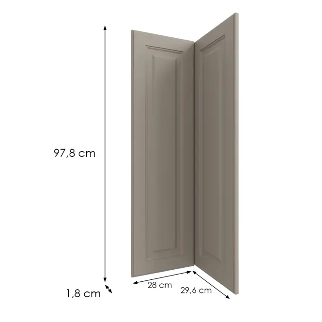 Kuchynská predná časť G60n2(100)  V6 K257 Kašmír Matná Grii,2