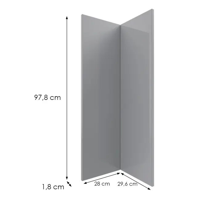 Kuchynská predná časť G60n2(100) L9 K268 Sivá Hg Griii,2