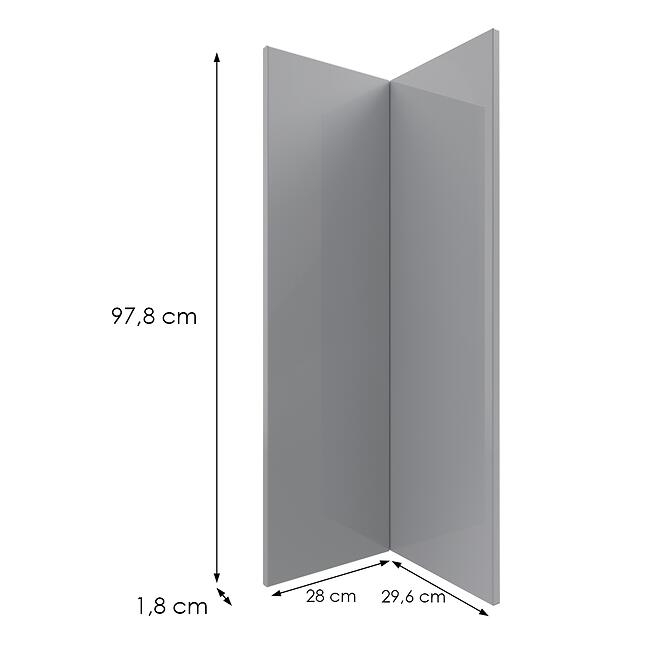 Kuchynská predná časť G60n2(100) L9 K268 Sivá Hg Griii,2
