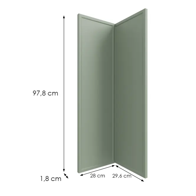 Kuchynská predná časť G60n2(100) O6 K-279 Olivový Grii,2