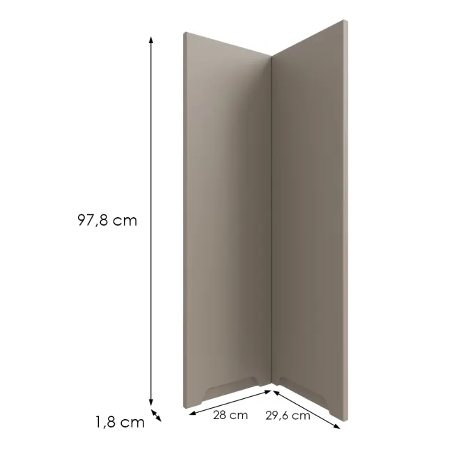Kuchynská predná časť G60n2(100) Q2 K204 Capuccino Matná Gri,2