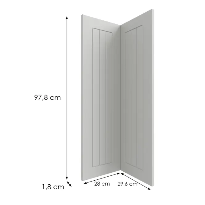 Kuchynská predná časť G60n2(100)  H5 K252 Biely Gr I,2