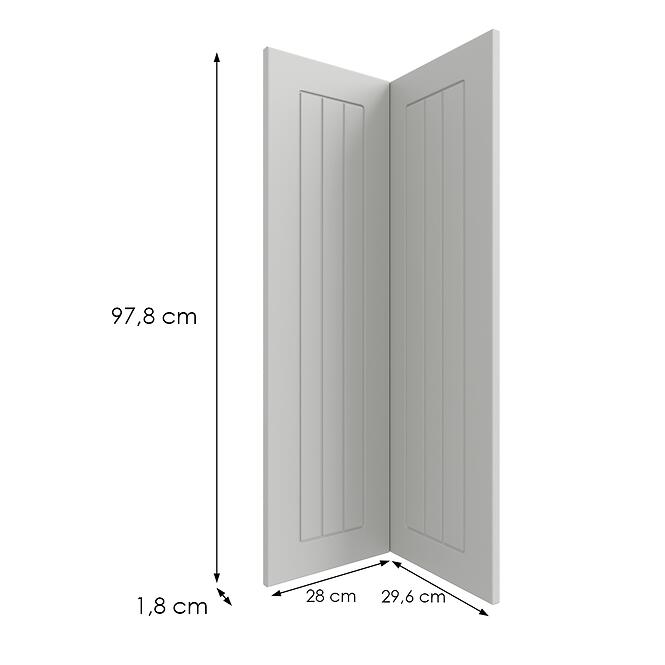 Kuchynská predná časť G60n2(100)  H5 K252 Biely Gr I,2