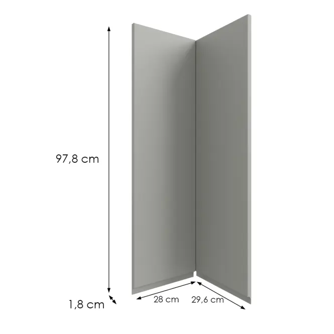 Kuchynská predná časť G60n2(100) T8 K261 Sivá Matná Grii,2