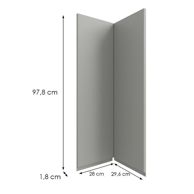 Kuchynská predná časť G60n2(100) T8 K261 Sivá Matná Grii,2