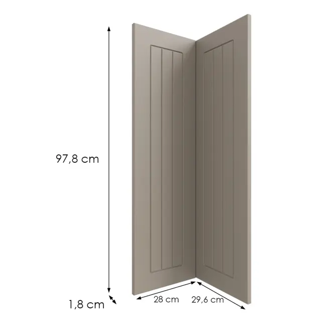 Kuchynská predná časť G60n2(100) H5 K257 Kašmír Matná Grii,2