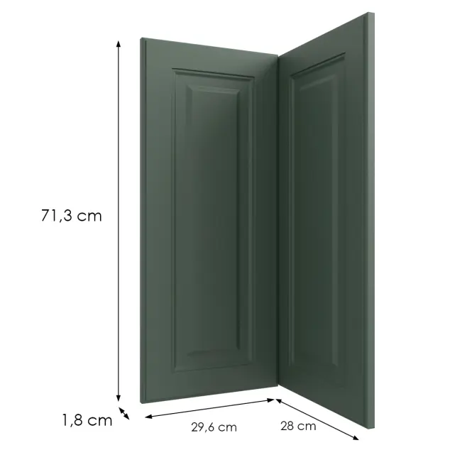 Kuchynská predná časť G60n2(72)  V6 K274 Zelený labrador Gri,2