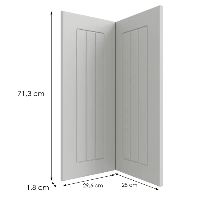 Kuchynská predná časť G60n2(72)  H5 K252 Biely Gr I,2