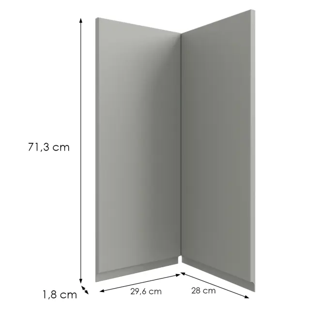 Kuchynská predná časť G60n2(72)  T8 K261 Sivá Matná Grii,2