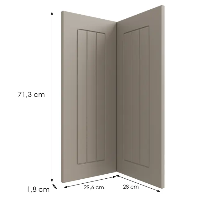 Kuchynská predná časť G60n2(72)H5 K257 Kašmír Matná Grii,2