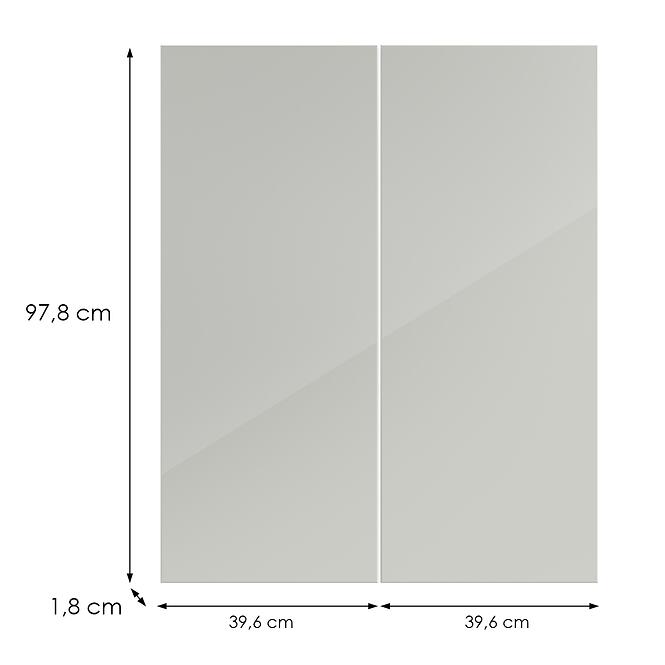 Kuchynská predná časť G80(100) L9 K900 Bianco Hg Griii