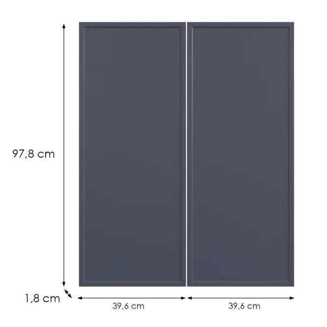 Kuchynská predná časť G80(100) O6 K273 Granát Gri,2