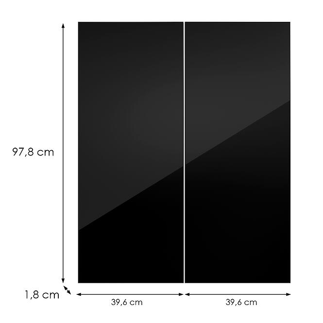 Kuchynská predná časť G80(100) L9 K165 Čierna Hg Griii,2