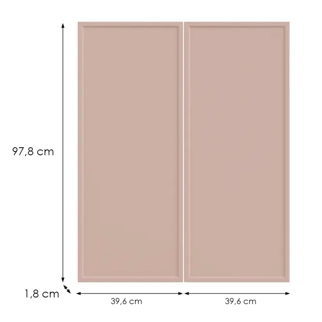 Kuchynská predná časť G80(100) O6 K276 Antická ružová Gr Ii,2
