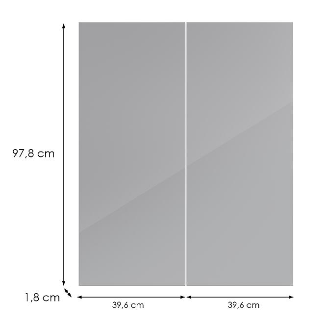 Kuchynská predná časť G80(100) L9 K268 Sivá Hg Griii,2