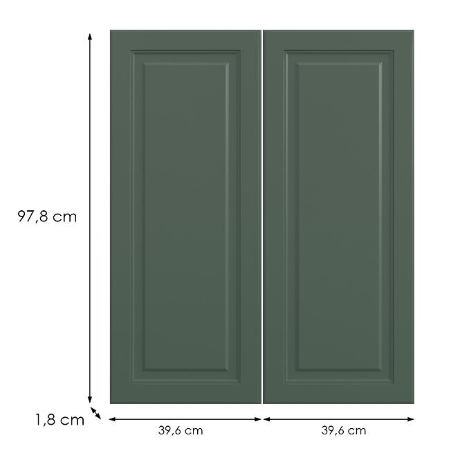 Kuchynská predná časť G80(100)V6 K274 Zelený labrador Gri
