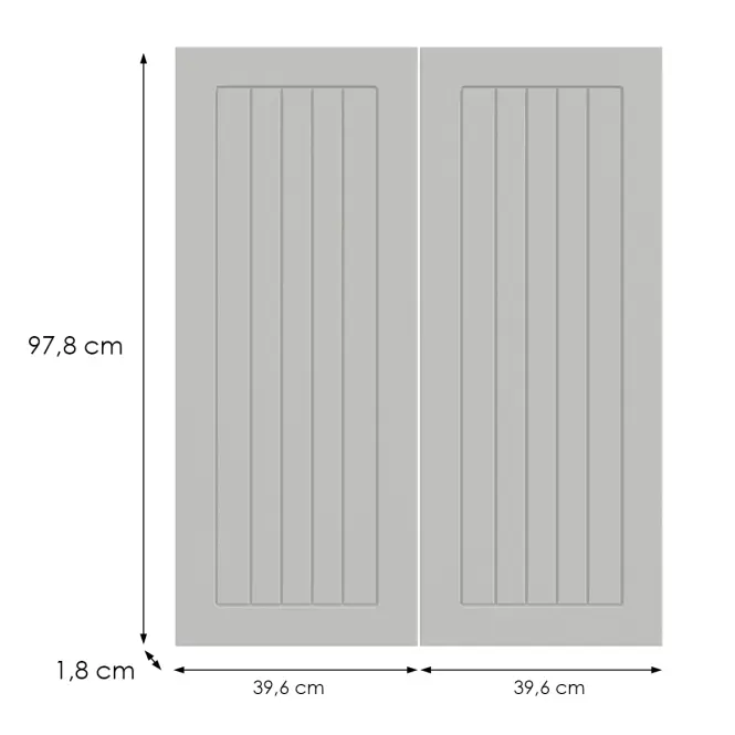 Kuchynská predná časť G80(100)  H5 K252 Biely Gr I,2