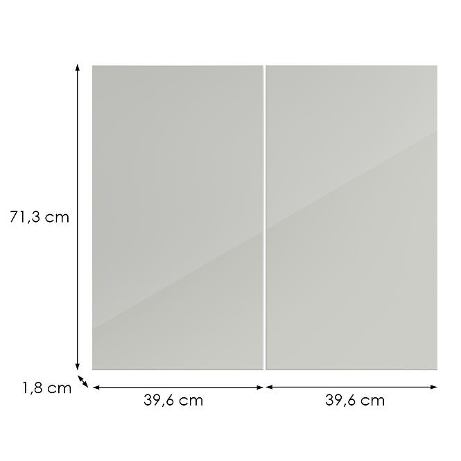 Kuchynská predná časť G80(72) L9 K900 Bianco Hg Griii