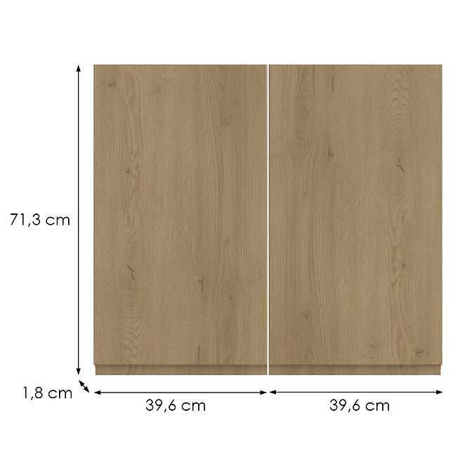 Kuchynská predná časť G80(72)  T8 K282 Dub Cremona Grii