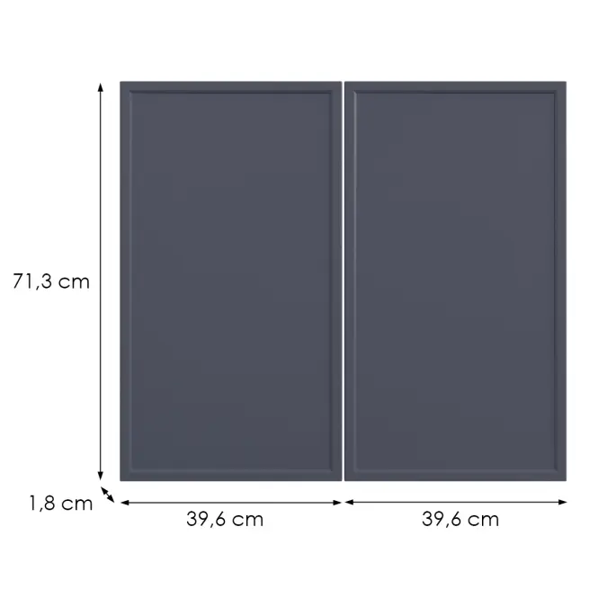 Kuchynská predná časť G80(72) O6 K273 Granát Gri,2