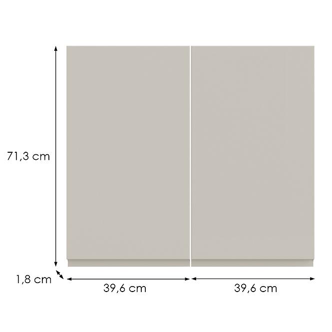 Kuchynská predná časť G80(72)  T8 K943 Kašmír Gri