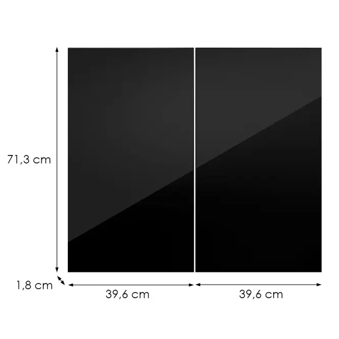 Kuchynská predná časť G80(72) L9 K165 Čierna Hg Griii,2