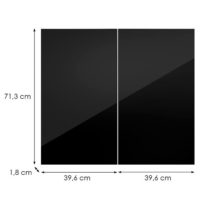 Kuchynská predná časť G80(72) L9 K165 Čierna Hg Griii,2