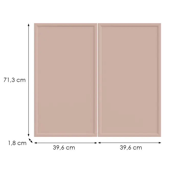 Kuchynská predná časť G80(72) O6 K276 Antická ružová Gr Ii,2