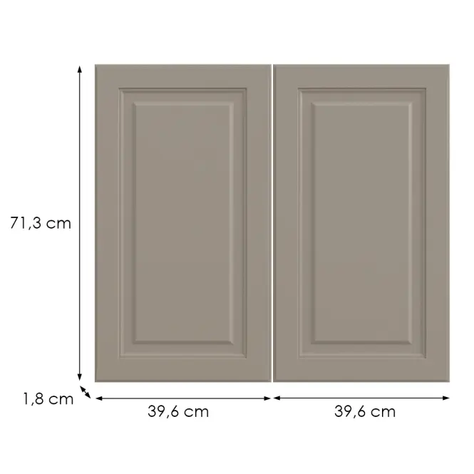 Kuchynská predná časť G80(72)  V6 K257 Kašmír Matná Grii,2