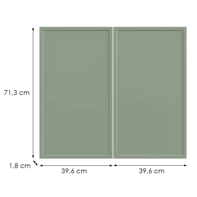 Kuchynská predná časť G80(72) O6 K-279 Olivový Grii,2