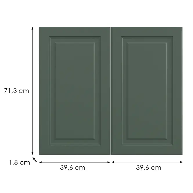 Kuchynská predná časť G80(72)  V6 K274 Zelený labrador Gri,2