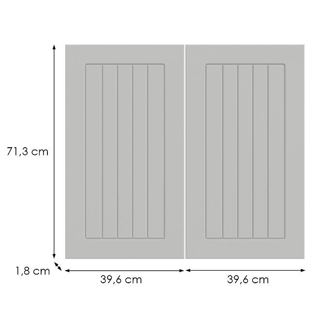 Kuchynská predná časť G80(72)  H5 K252 Biely Gr I