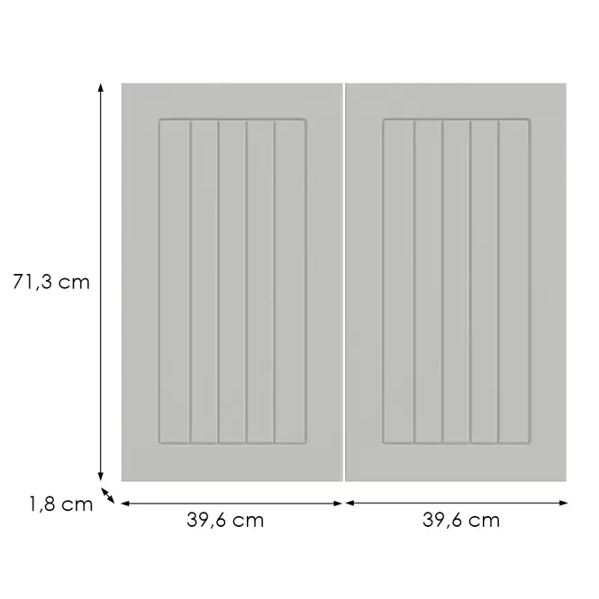 Kuchynská predná časť G80(72)  H5 K252 Biely Gr I,2