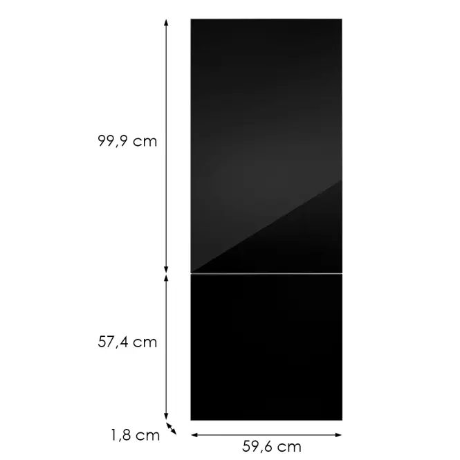Kuchynská predná časť N60n L9 K165 Čierna Hg Griii,2