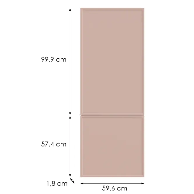 Kuchynská predná časť N60n O6 K276 Antická ružová Gr Ii,2