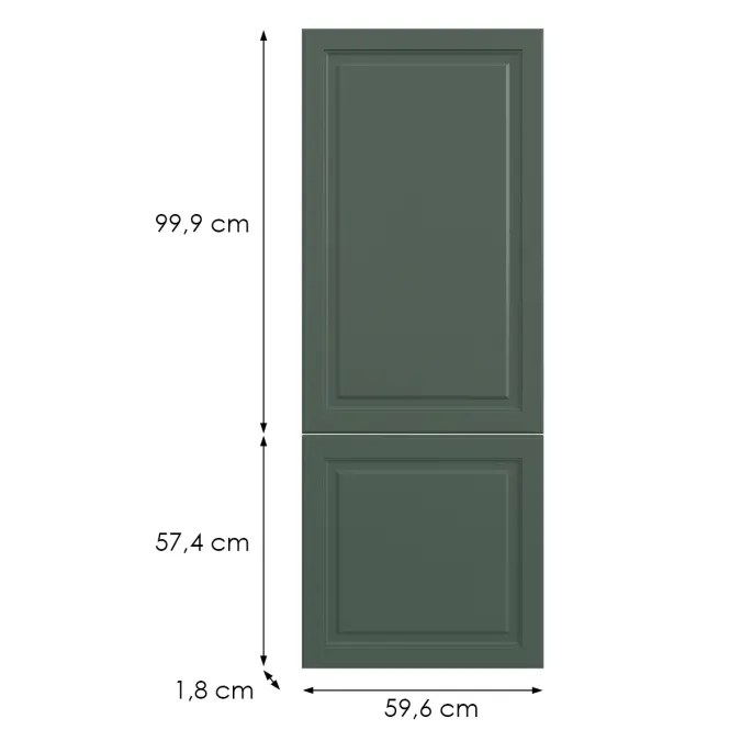 Kuchynská predná časť N60n  V6 K274 Zelený labrador Gri,2