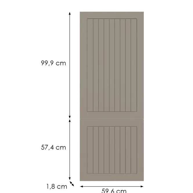 Kuchynská predná časť N60n H5 K257 Kašmír Matná Grii,2
