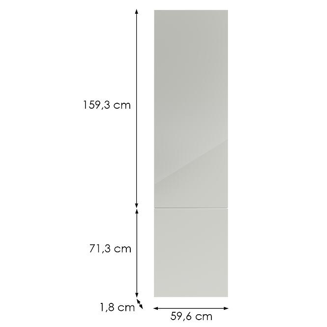 Kuchynská predná časť D60t(L/P) L9 K900 Bianco Hg Griii