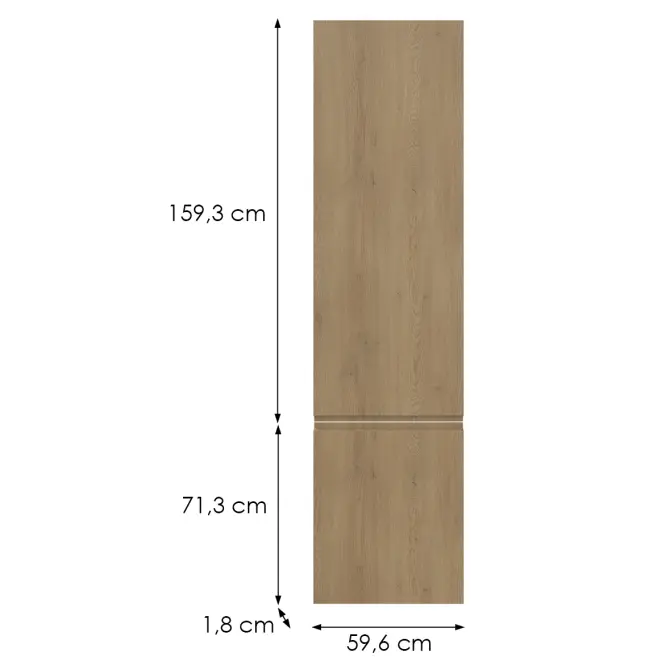 Kuchynská predná časť D60t P T8 K282 Dub Cremona Grii,2