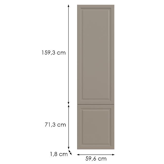 Kuchynská predná časť D60t (L/P) V6 K257 Kašmír Matná Grii