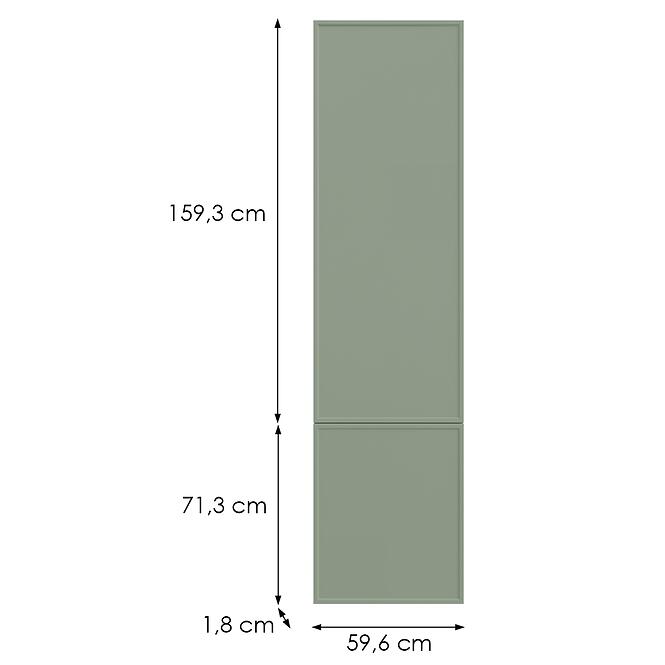 Kuchynská predná časť D60t(L/P) O6 K-279 Olivový Grii,2