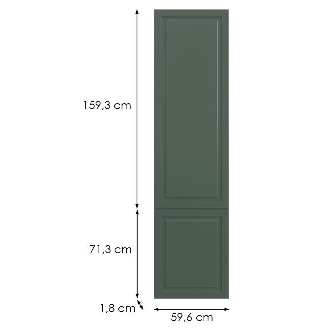 Kuchynská predná časť D60t(L/P)  V6 K274 Zelený labrador Gri