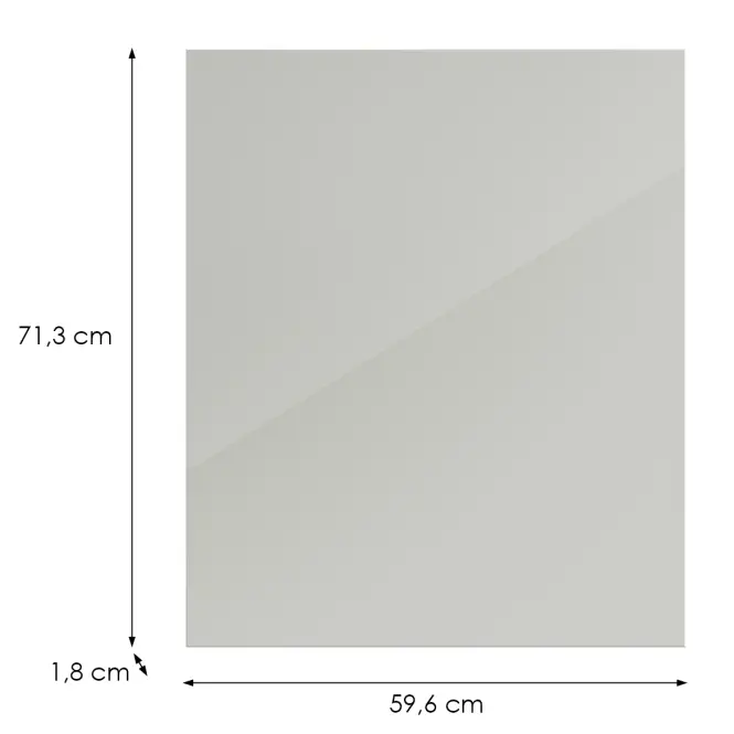 Kuchynská predná časť D60z(L/P)L9 K900 Bianco Hg Griii,2