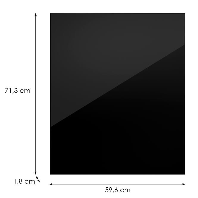 Kuchynská predná časť D60z(L/P) L9 K165 Čierna Hg Griii
